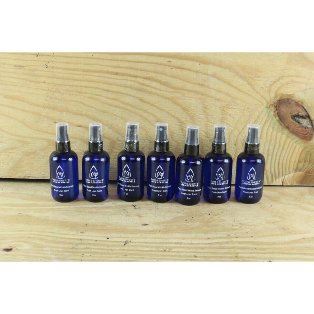 Tom & Sheri's Iron in a Bottle Wrinkle Releaser Lot of 7 Fresh Linen Scent USA